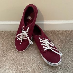Burgundy Vans